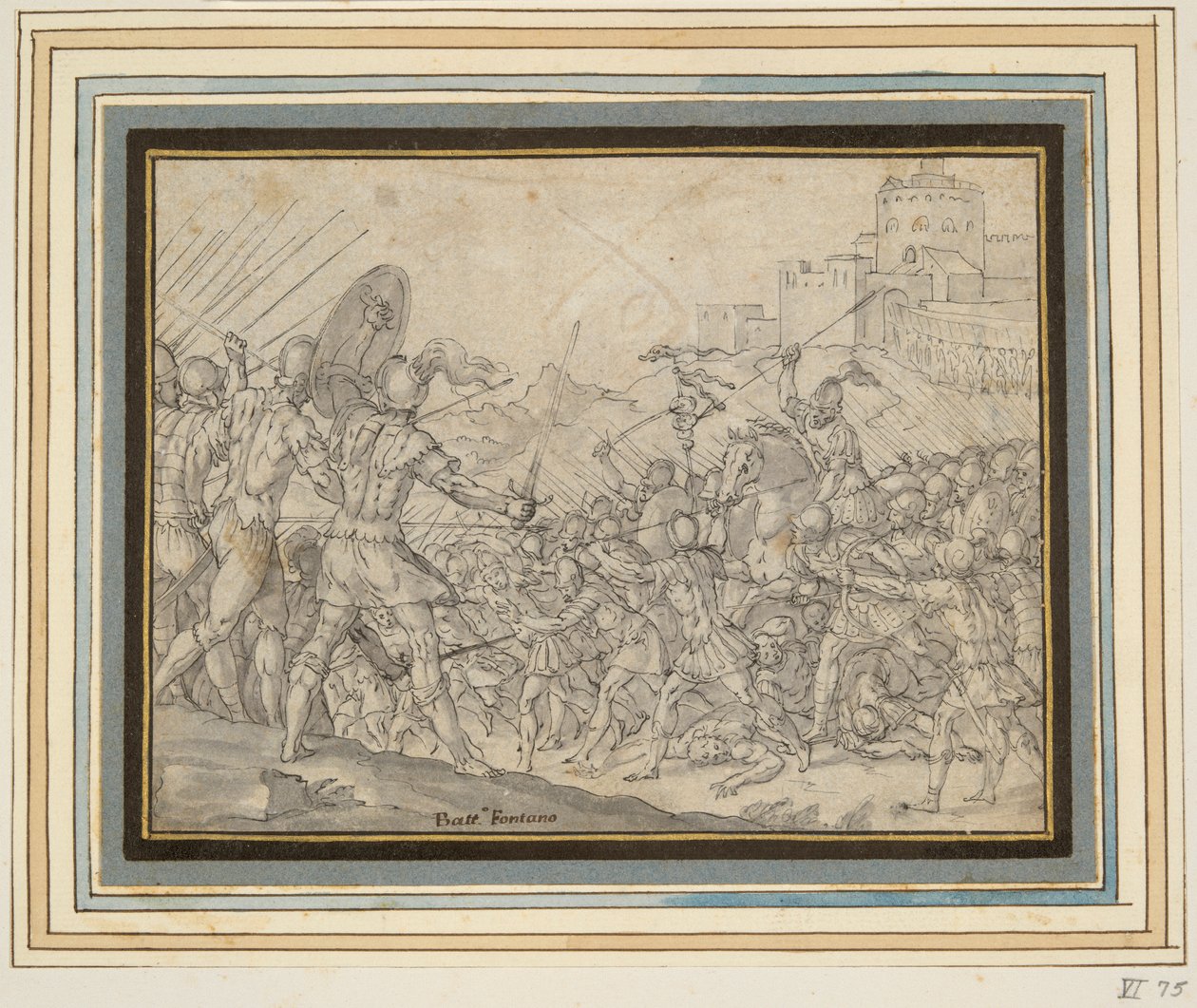 Romulus, Fighting the Sabines, Asks Jupiter for Help by Unknown