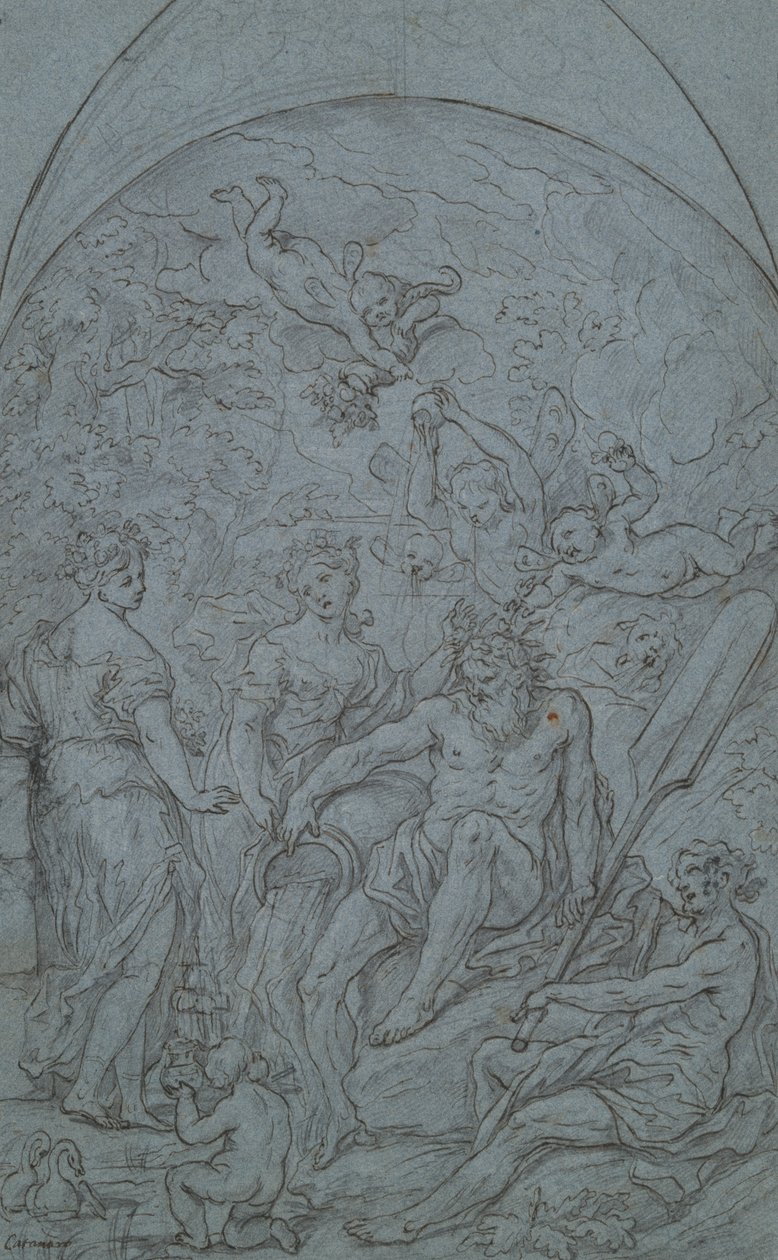 Study for an Allegory with River God and Plenty by Unknown