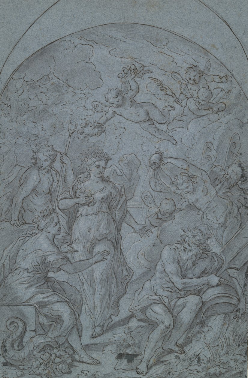 Study for an Allegory with River God and Plenty by Unknown