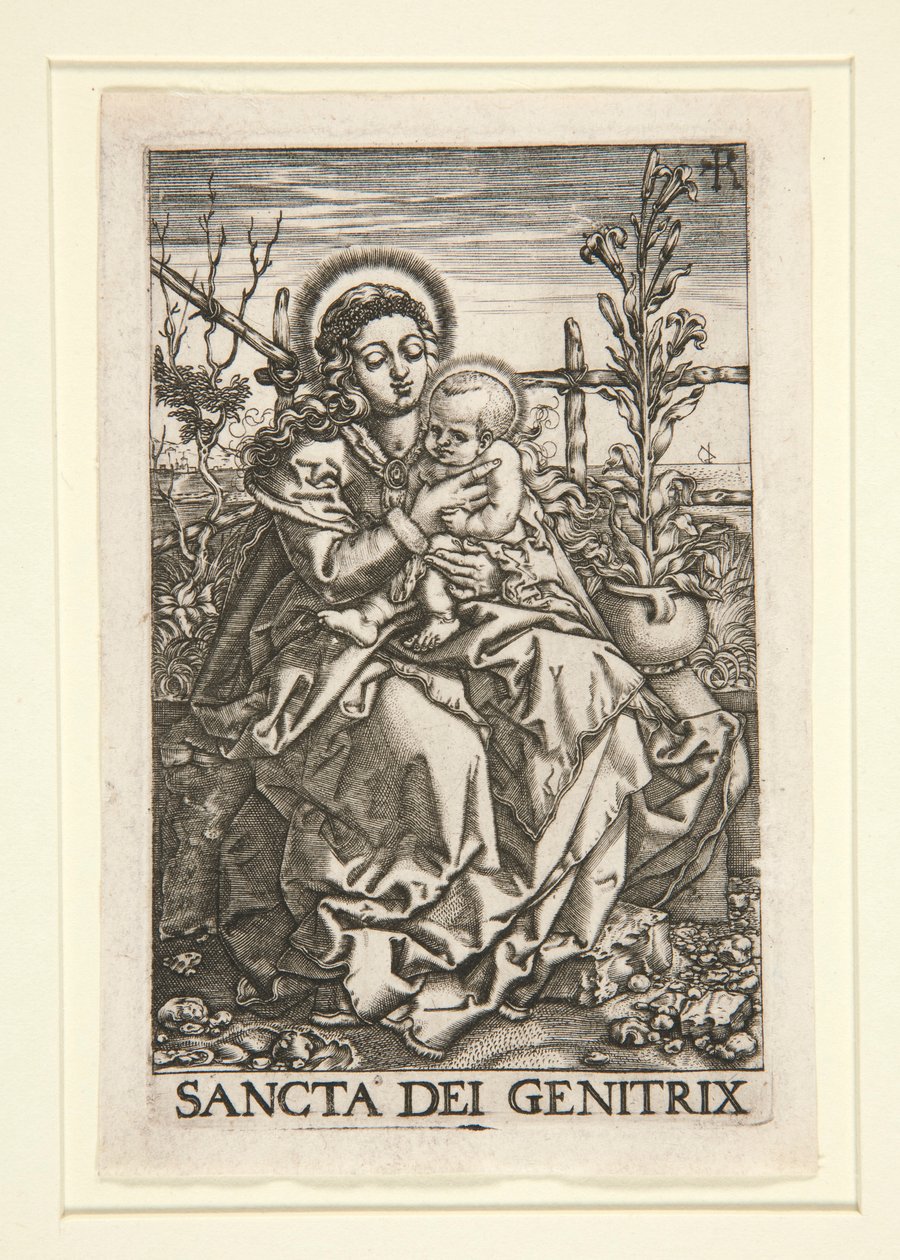 The Virgin and Child Seated on the Grassy Bank by Unknown