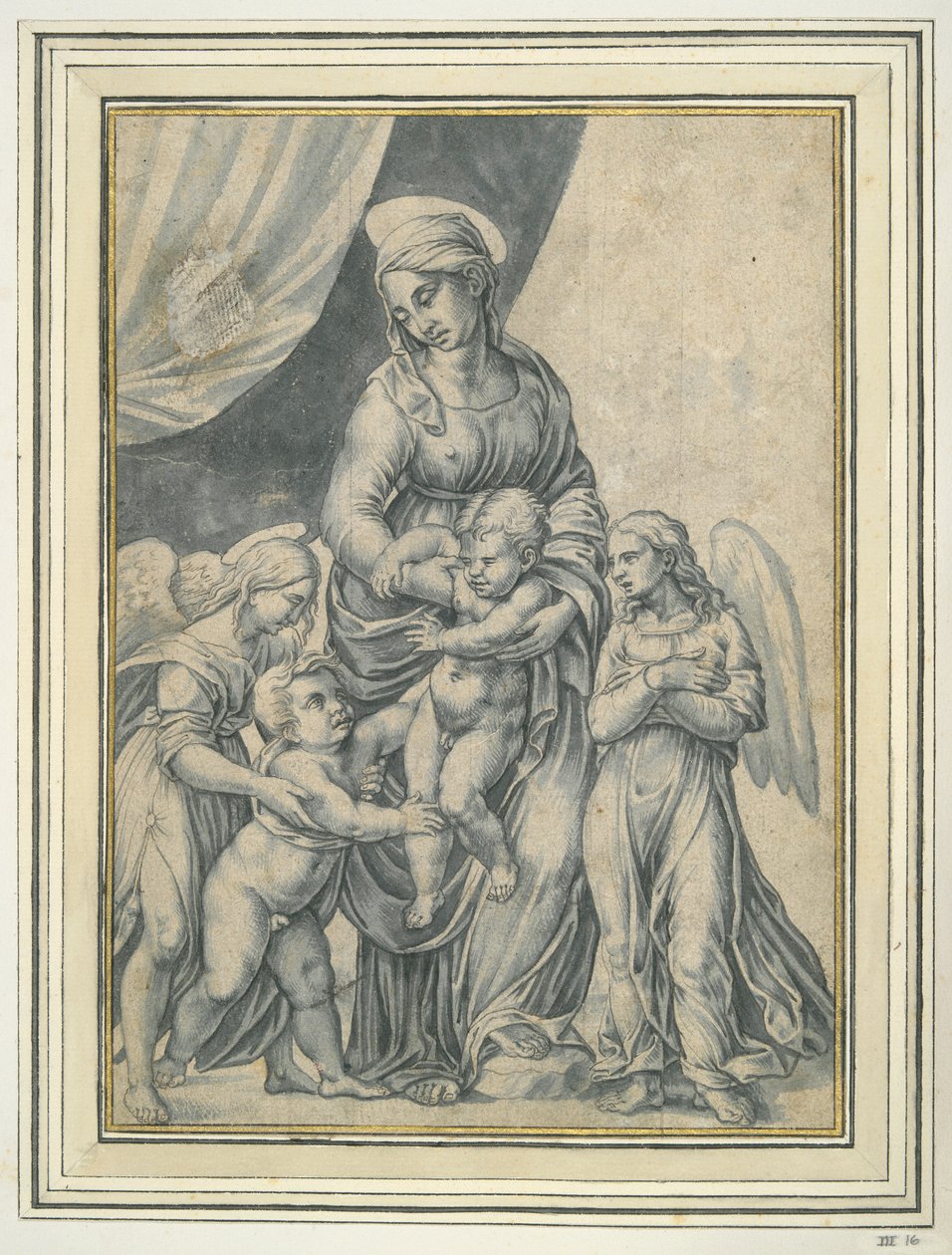 The Virgin and Child with the Infant St. John the Baptist and Two Angels by Unknown