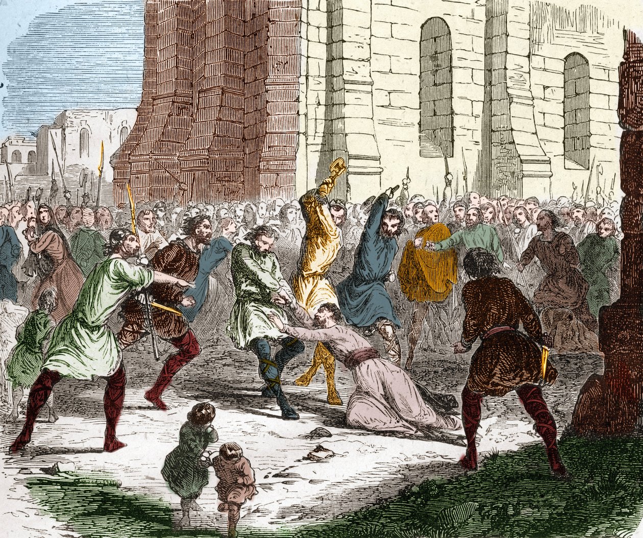 The commune of the city of Laon against the oppression of the bishop Gaudry by Unknown artist