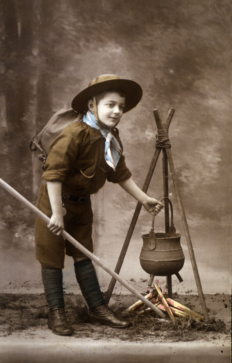 A Boy Scout in the 1920s by Unknown Artist