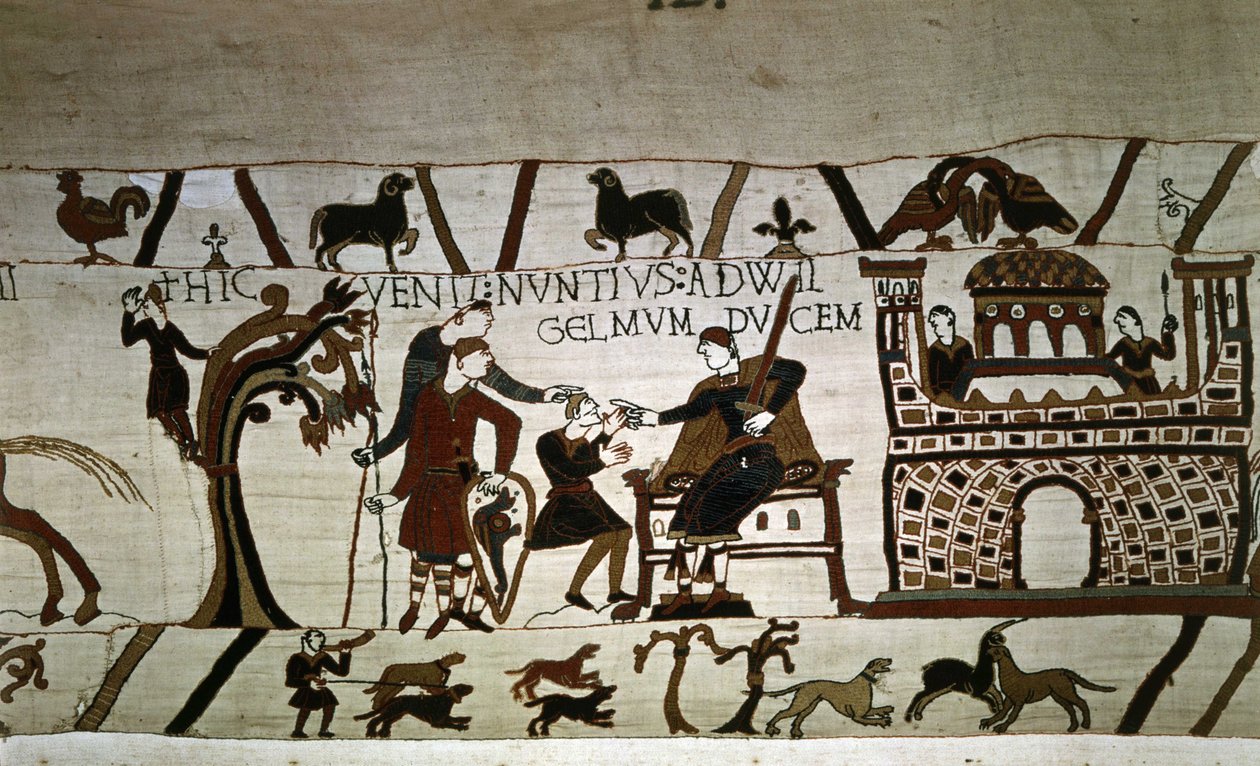 A Messenger to Duke Guillaume (1027 - 1087) - Bayeux Tapestry by Unknown artist