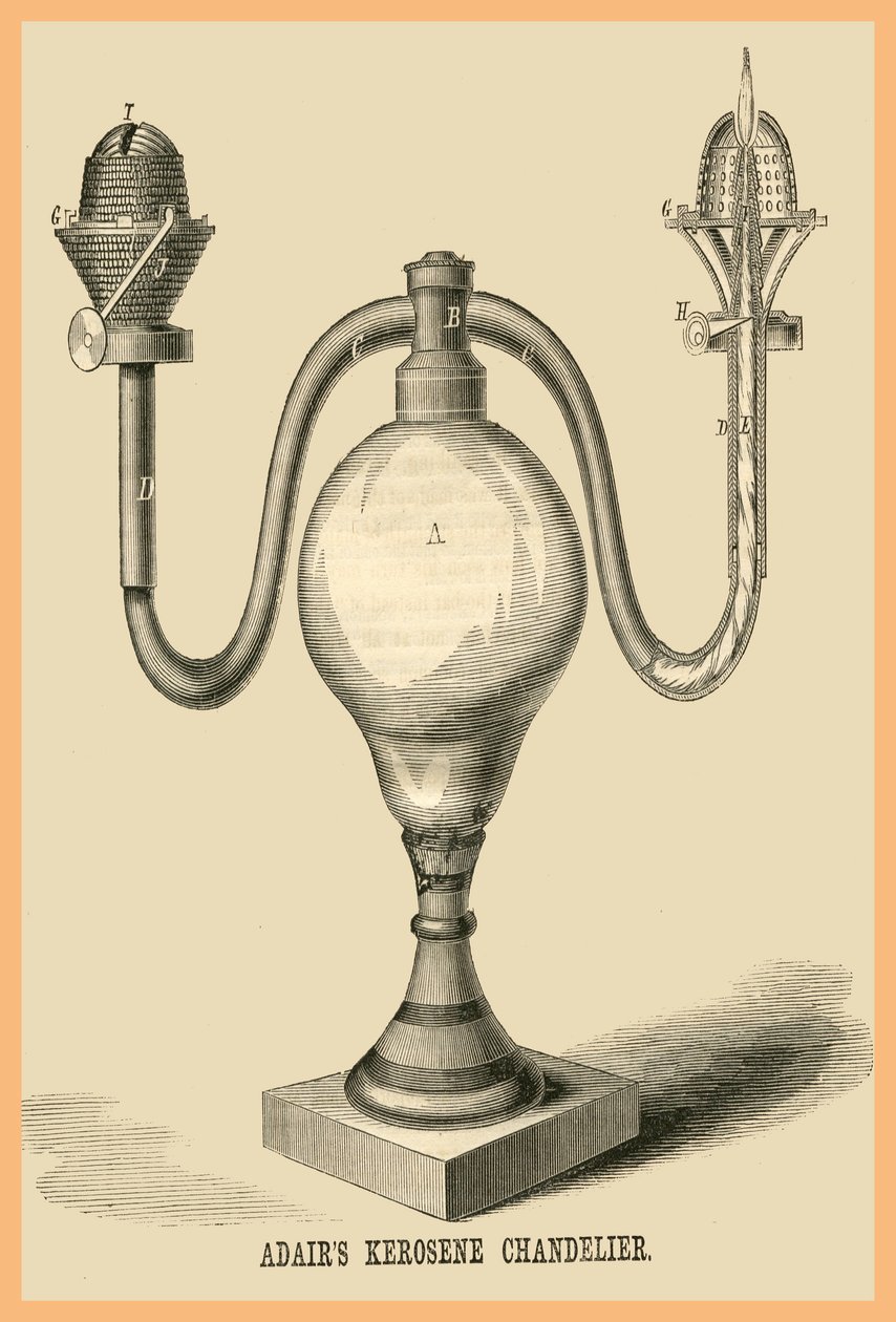 Adairs Kerosene Chandelier by Unknown Artist