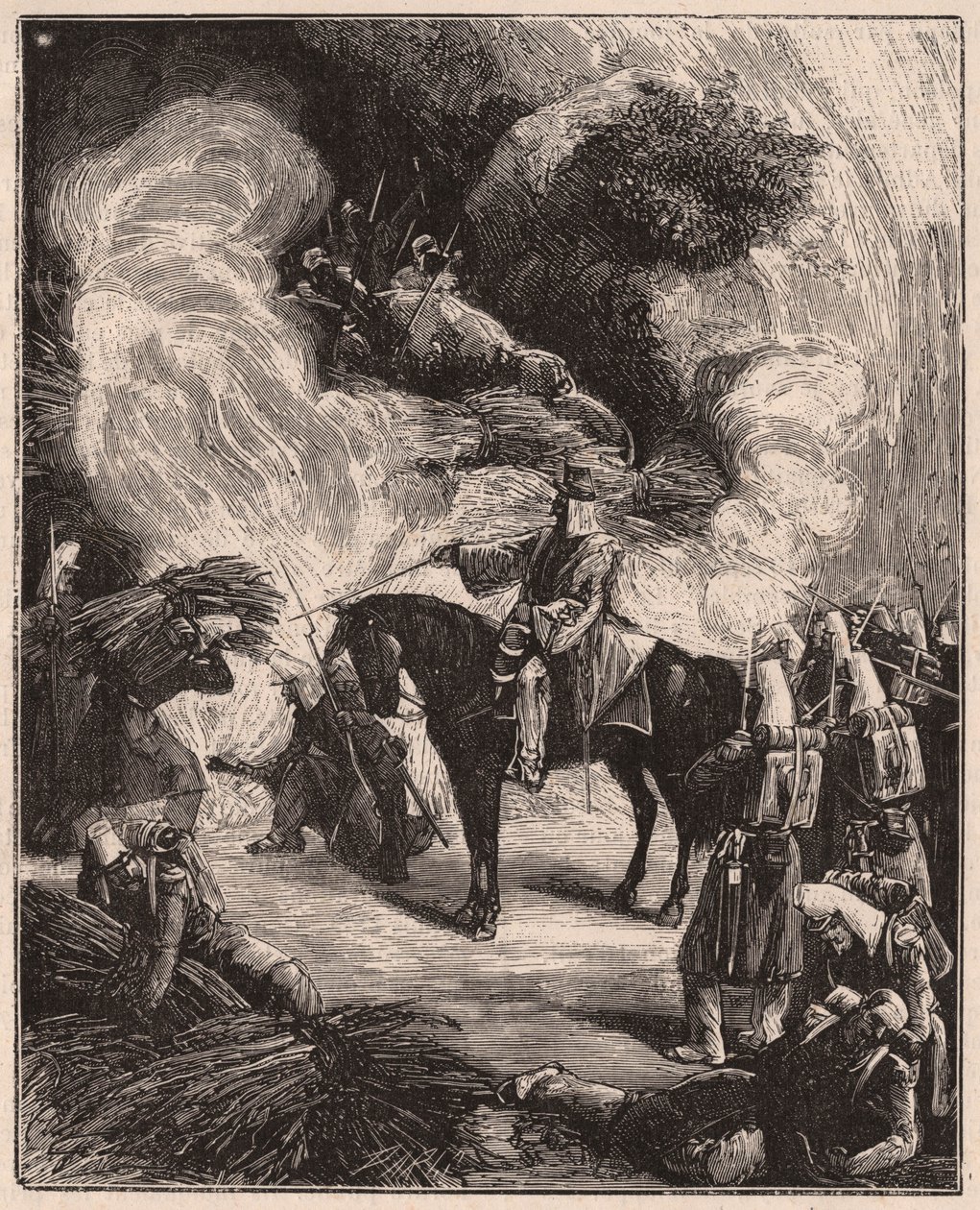 African Troops Asphyxiating Algerians in a Cave by Unknown