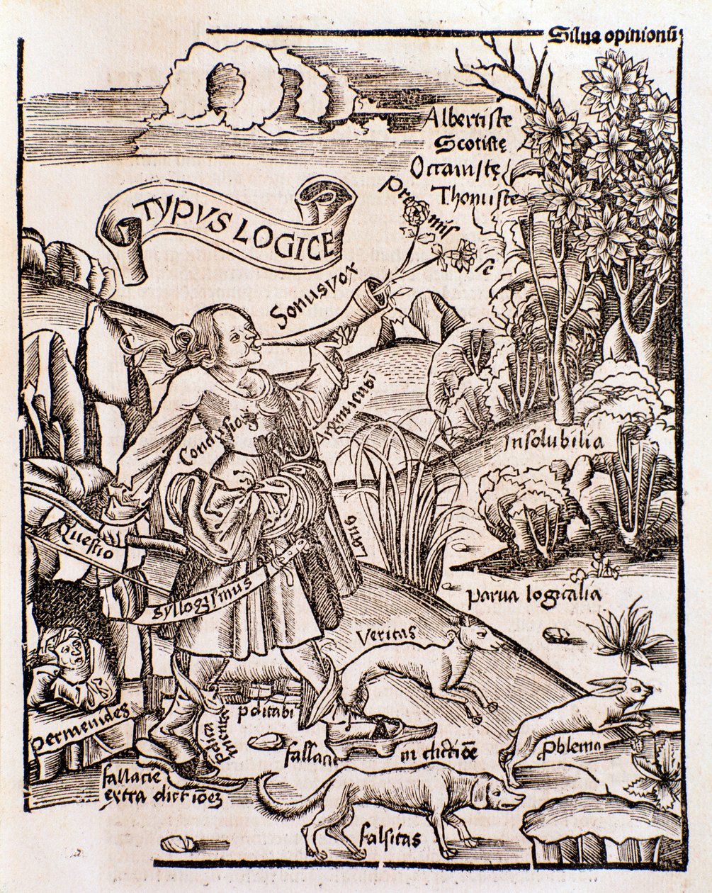 Allegory of Logic from Margarita Philosophica by Gregor Reisch (1508) by Unknown artist