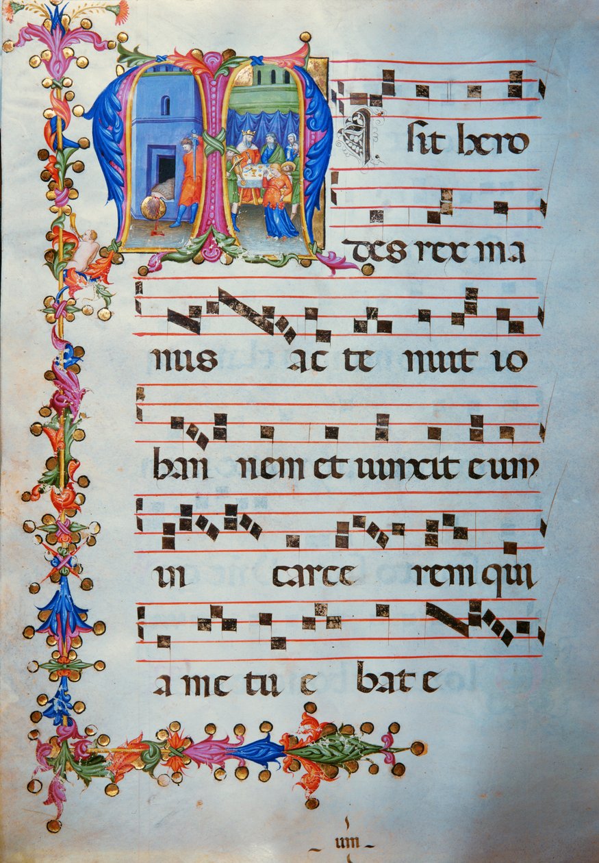 Antiphonary in Note 7, a Book Containing Chants for Mass by Unknown Artist