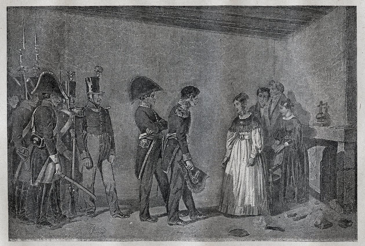 Arrest of Duchess of Berry in Nantes on November 7 by Unknown artist