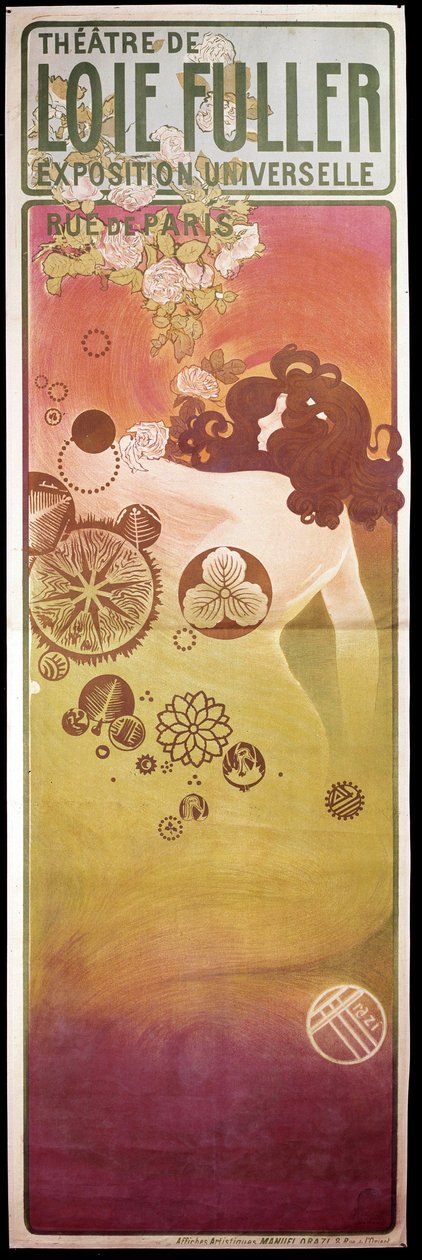 Art Nouveau: poster for the Theatre de Loie Fuller Universal Exhibition by Unknown artist
