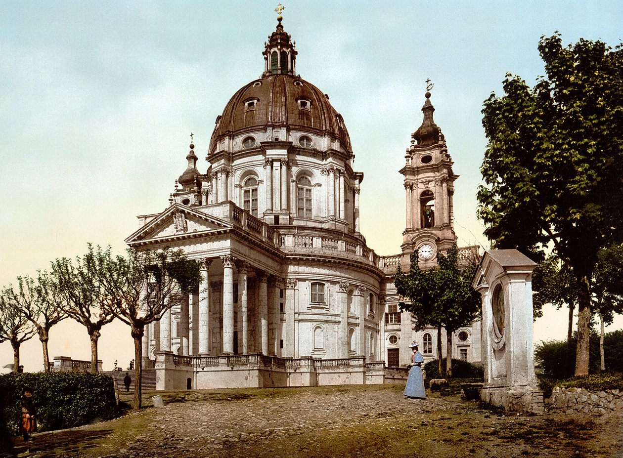 Basilica of Superga in Turin (Italy) in 1890 by Unknown artist