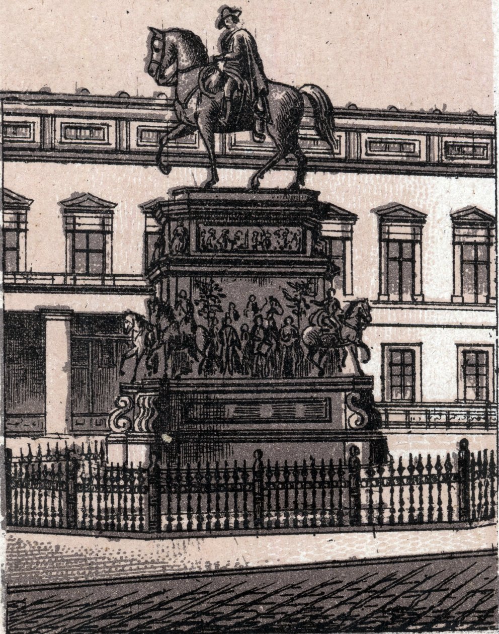 Berlin, Germany: statue of Frederic II the Great. The world illustrates 168 views. Undated (late 19th century) by Unknown artist
