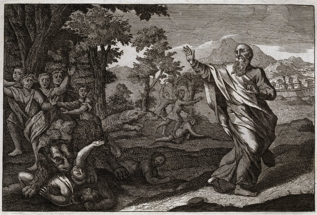 Children Devoured by Bears by Unknown artist: Fine art print