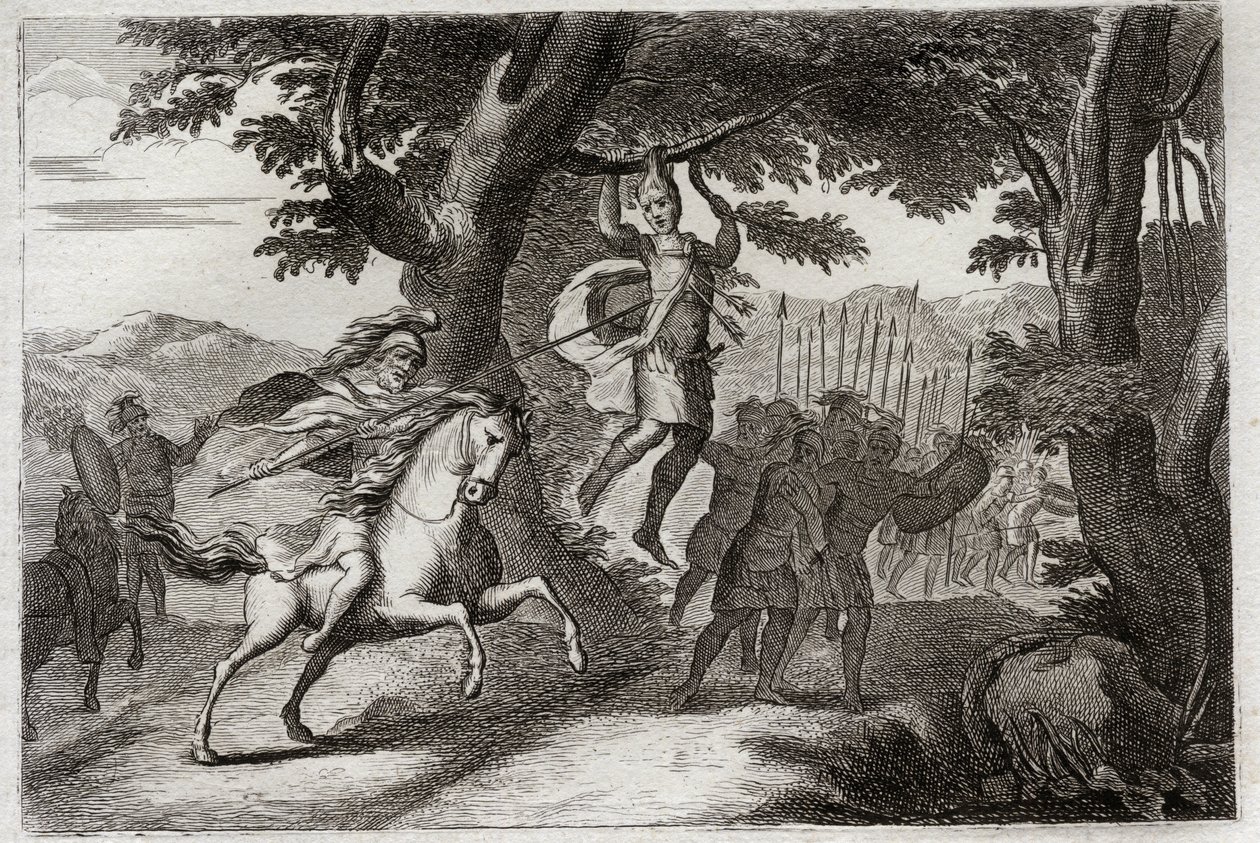 Death of Absalom by Unknown artist: Premium art reproduction