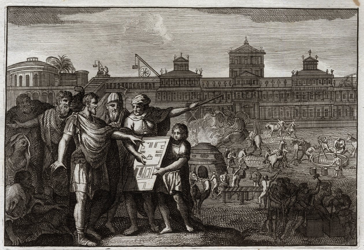 Bible of Royaumont, Old Testament: King Cyrus. Cyrus II the Great, King of Persia, and since from Babylon, having known that it had been predicted by the Prophets that it would be he who would make the Temple of Jerusalem rebel, gives power to all the Jews by Unknown artist