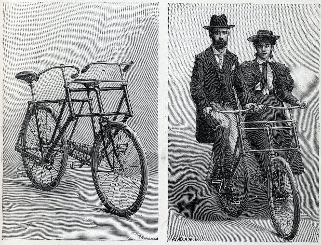 Bicycle has two seats from the manufacture 