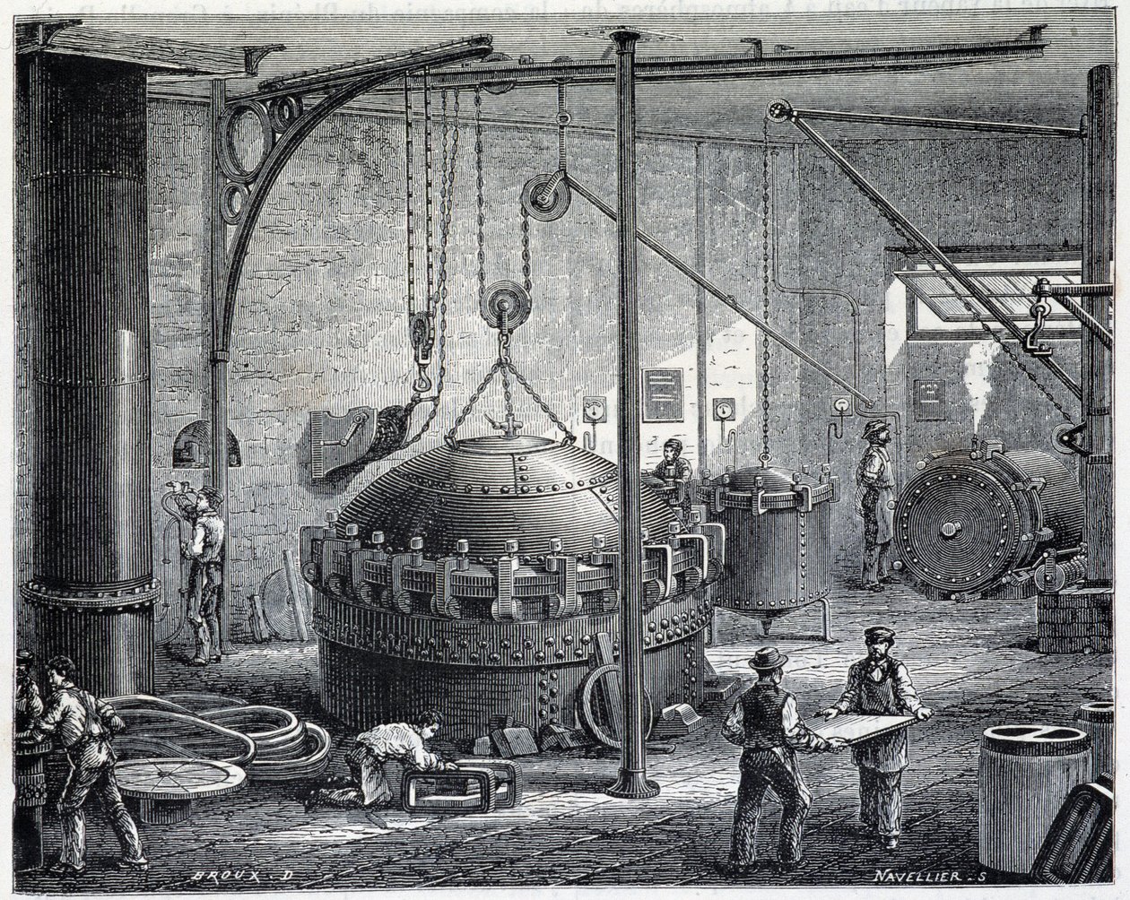 Boilers for vulcanizing rubber by wet steam - in 
