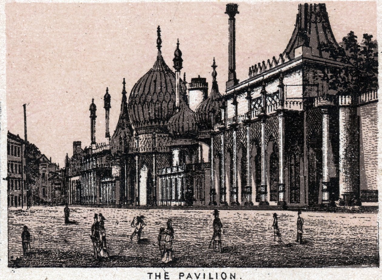 Brighton, England: View of the Pavilion. in “The World Illustrates 168 Views” Undated (late 19th century) by Unknown artist