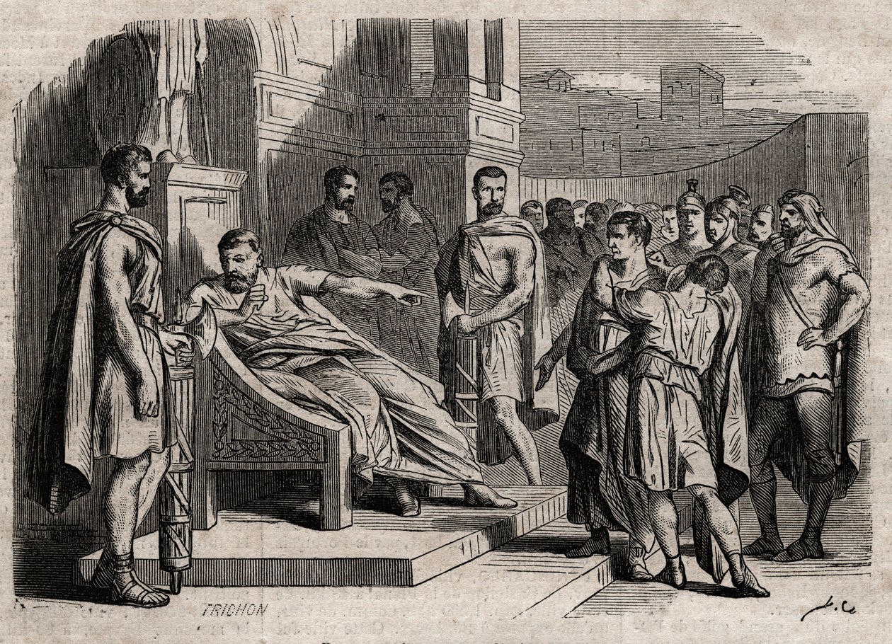 Brutus Condemning His Son to Death (engraving) by Unknown artist
