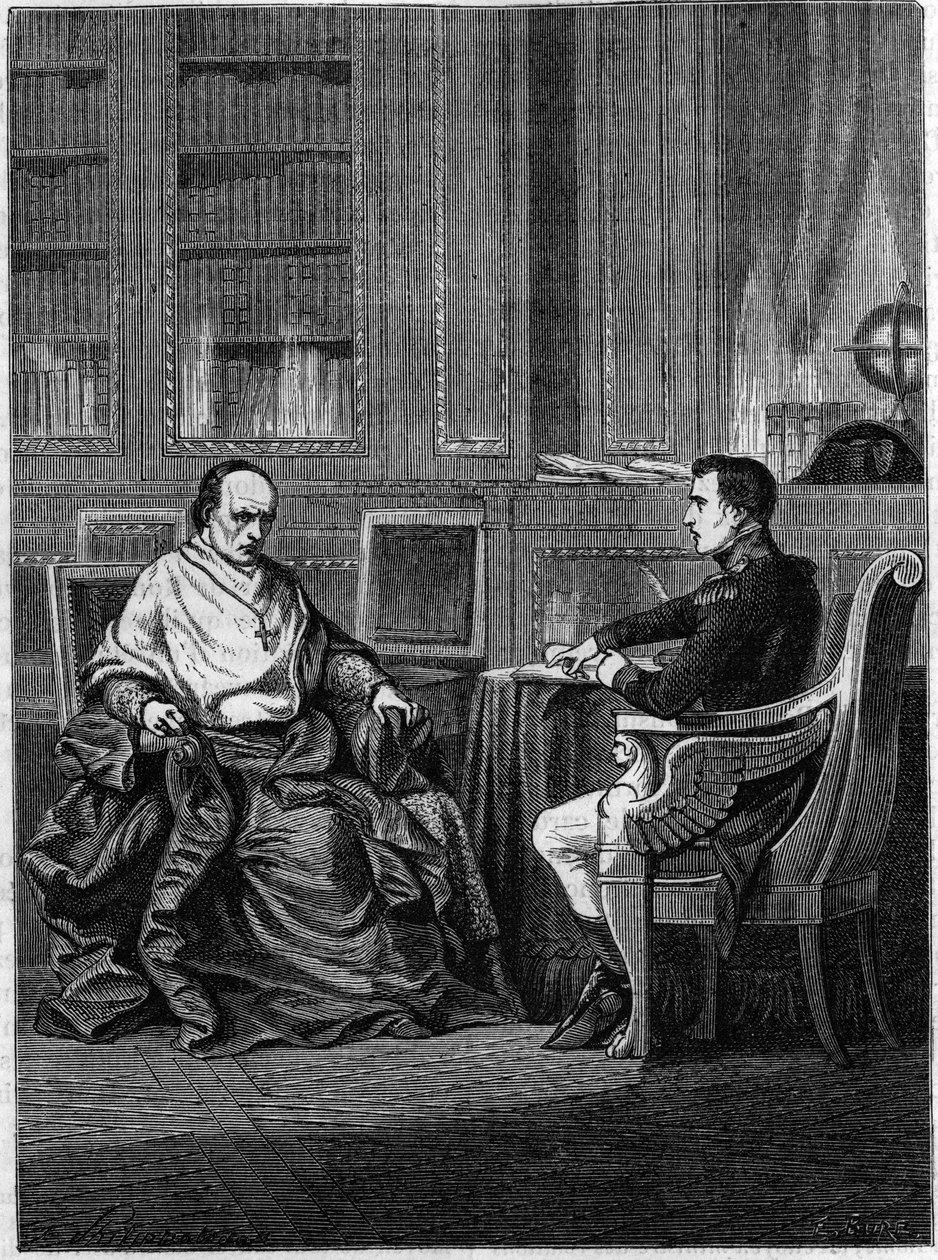 Cardinal Giambattista Caprara, Named Legate in Paris by Pius VII, Received in Malmaison by Napoleon Bonaparte in 1801 by Unknown artist