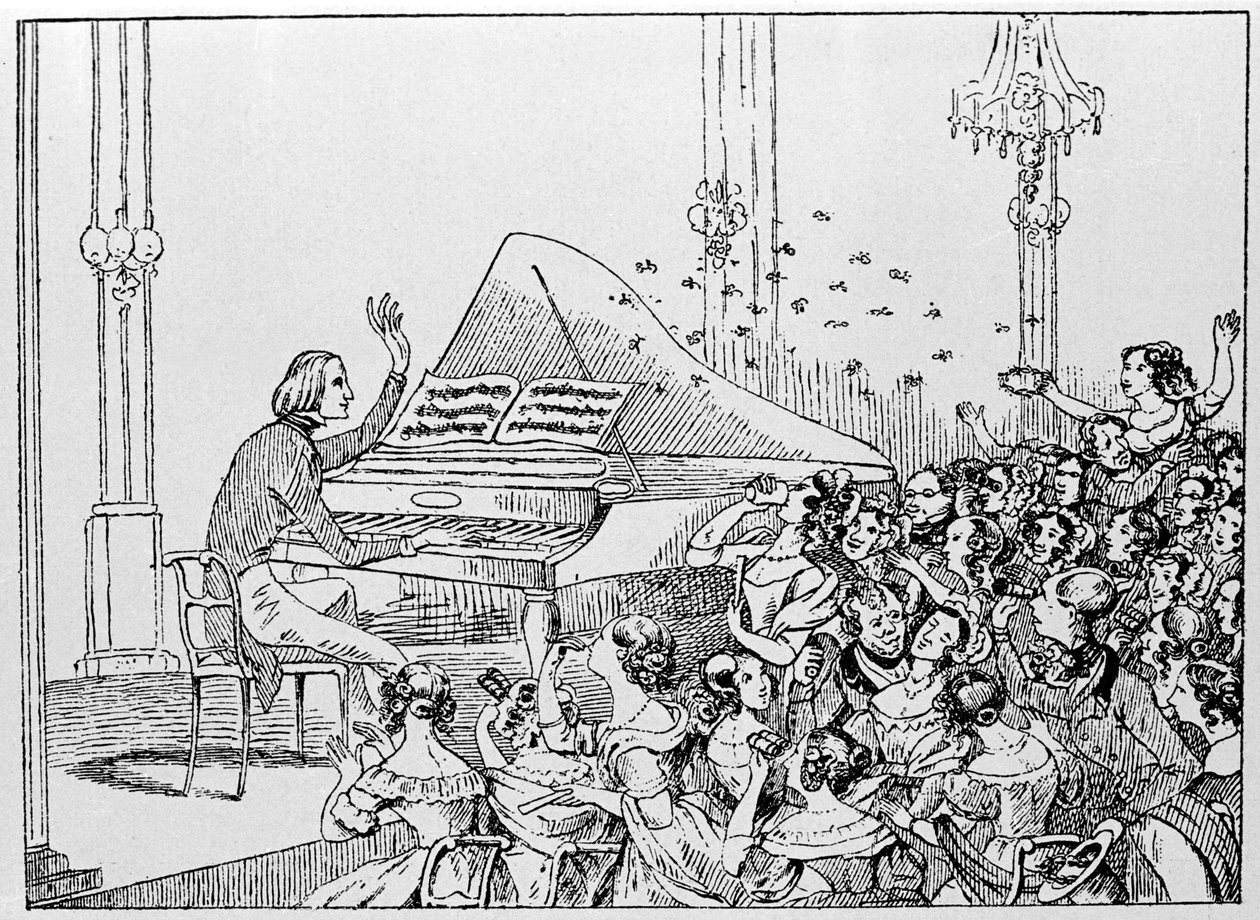 Cartoon of Franz Liszt