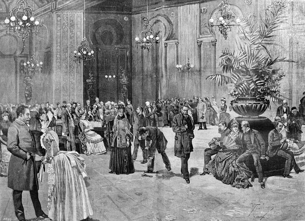 Casino room of Montecarlo, Monaco by Unknown artist
