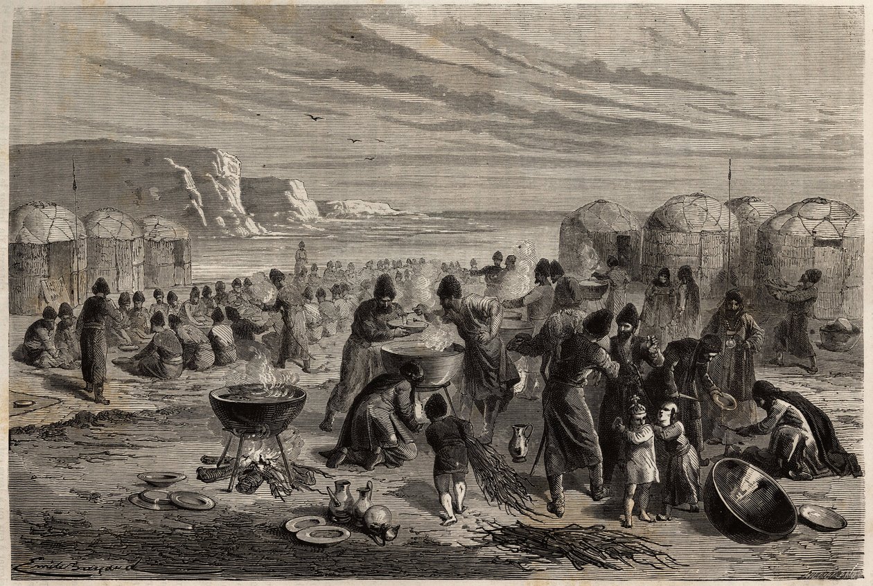 Cauda-yoli, the annual Turcoman religious feast by Unknown artist