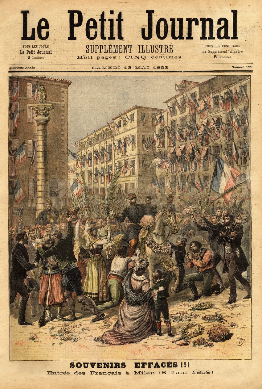 Celebration of the entry of the Napoleonic army in Milan on June 8 by Unknown artist