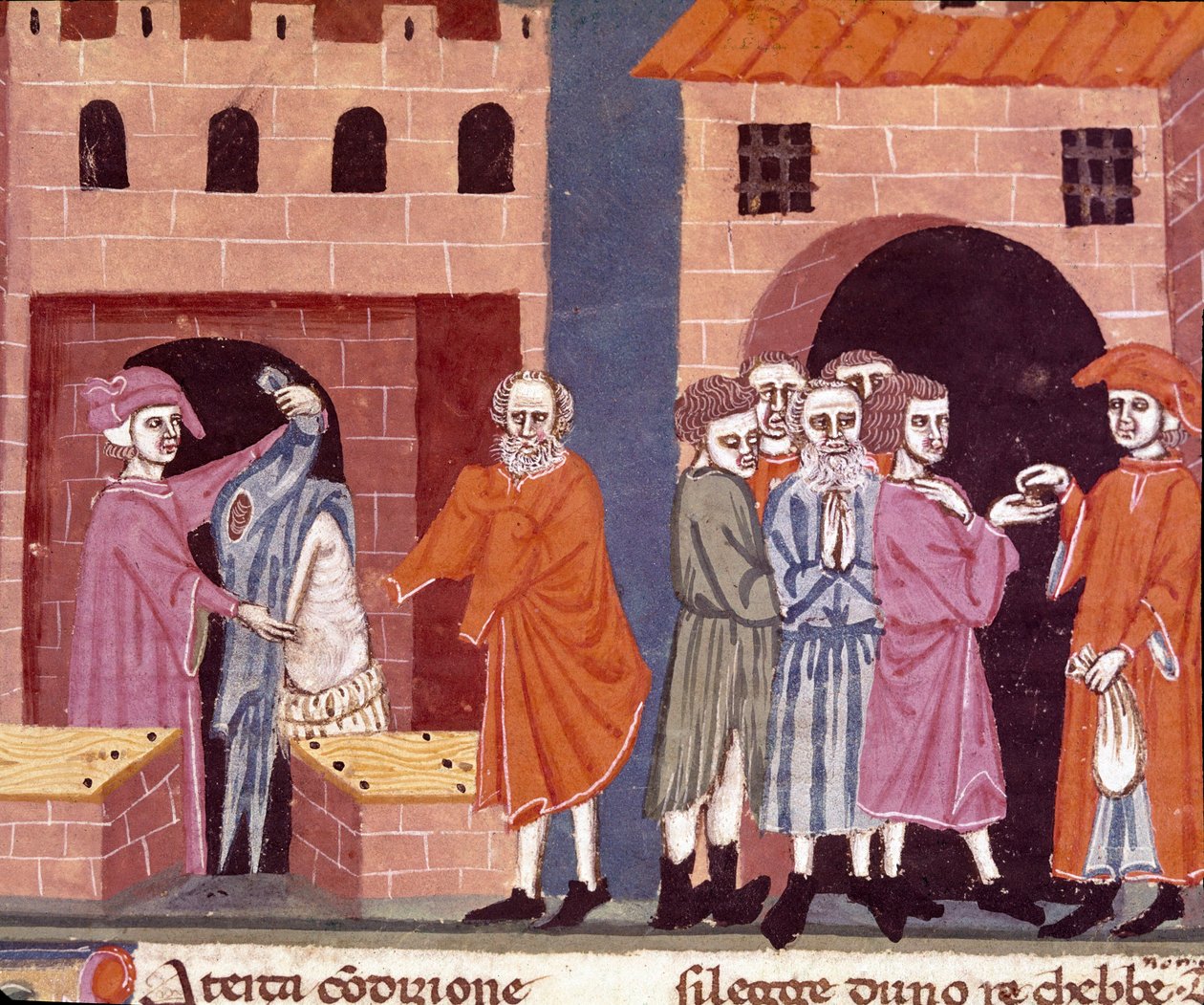 Charity in the Middle Ages: Public Assistance by Unknown artist