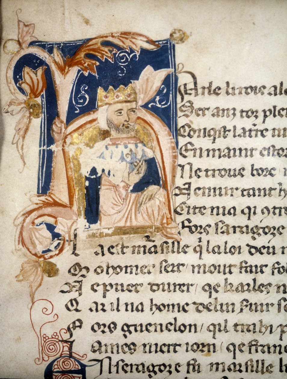 Charlemagne - illumination, codex by Unknown artist