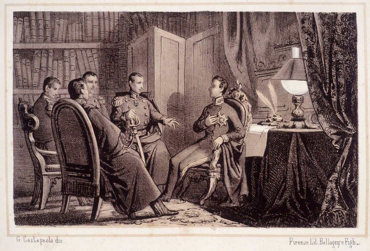 Charles Albert (1798 - 1849) promises to help the Piedmontese revolution of 1821 - in 