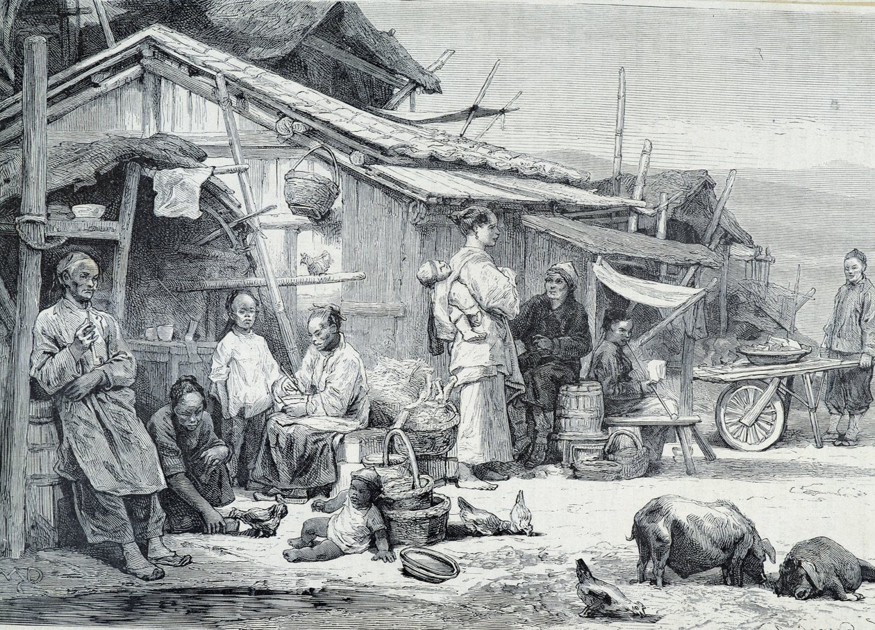 Chinese Fishing Village in California by Unknown artist