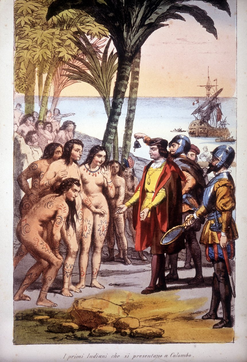 Christopher Columbus's Landing in San Salvador on 12/10/1492