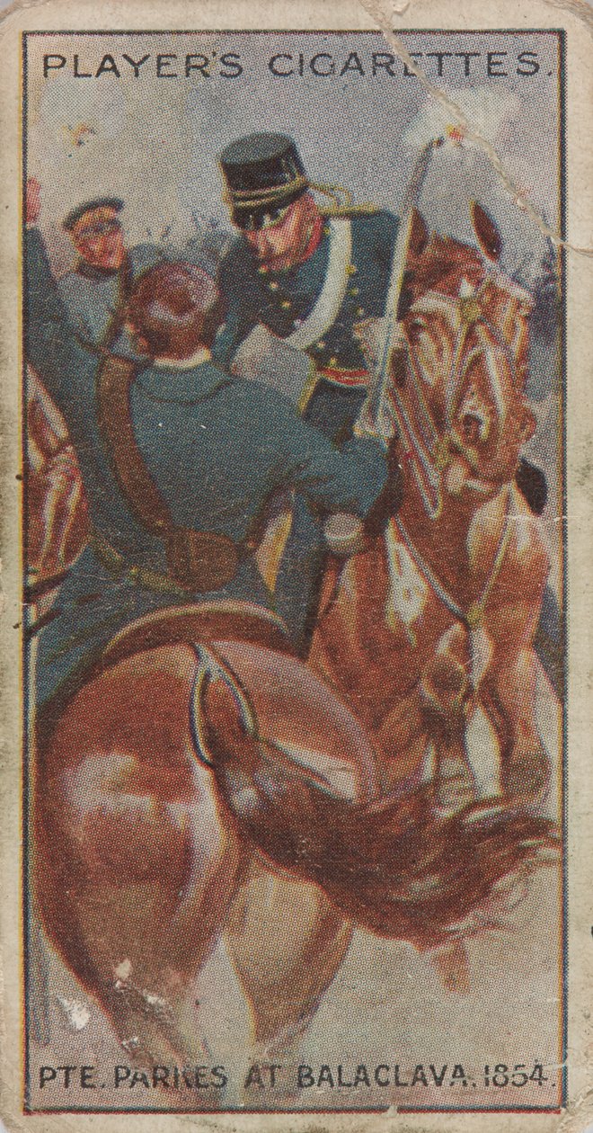 Cigarette Card: Private Parkes at Balaclava (1854) by Unknown Artist