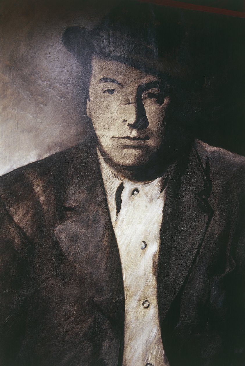 Close-up of a Man Wearing a Hat, Isla Negra, Valparaiso Region, Chile by Unknown artist