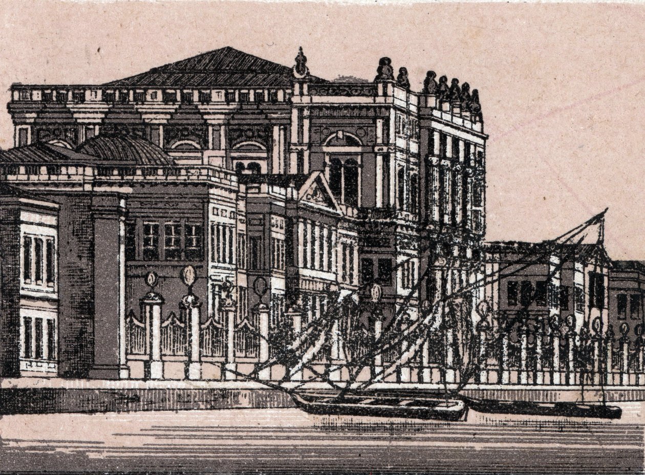 Constantinople, Turkey: view of the Imperial Palace at Dolma Baggsche by Unknown artist
