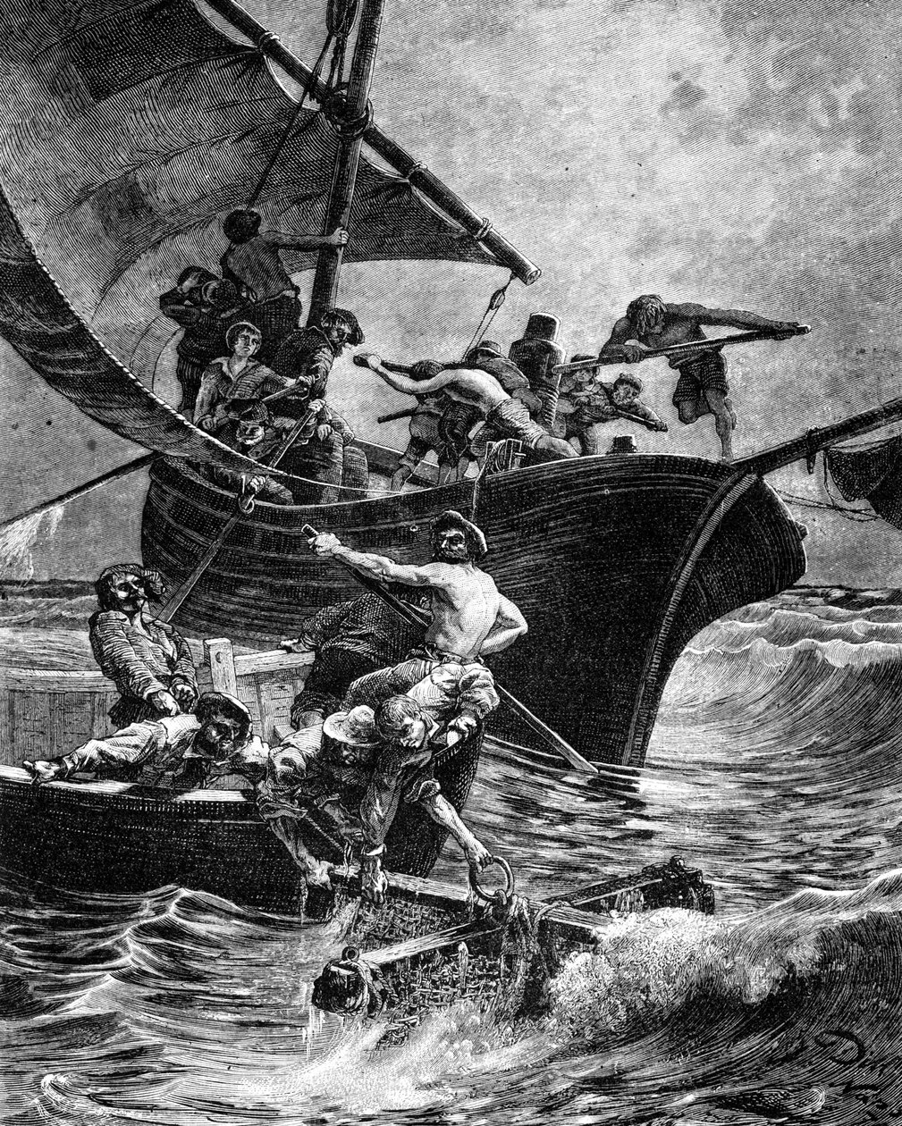 Coral fishing with the aid of the gear by Unknown artist