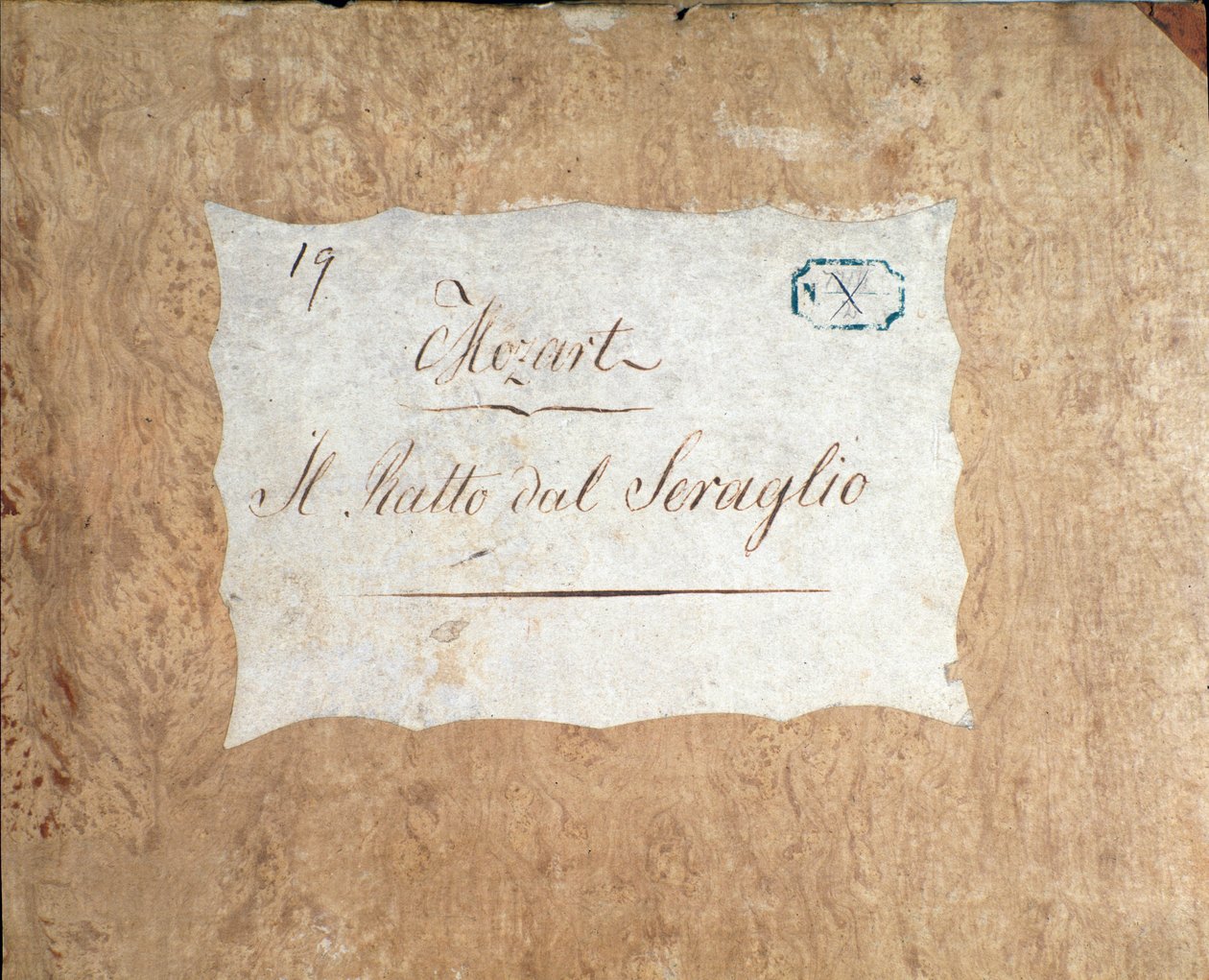 Cover of the Score for Die Entführung aus dem Serail, Opera by Mozart (Lichtenthal Version) by Unknown artist