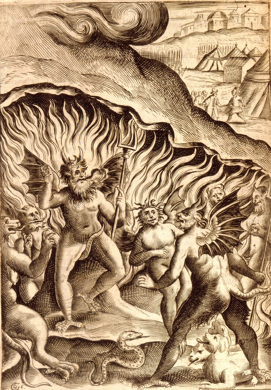 Description of hell after a 17th century work by Unknown artist