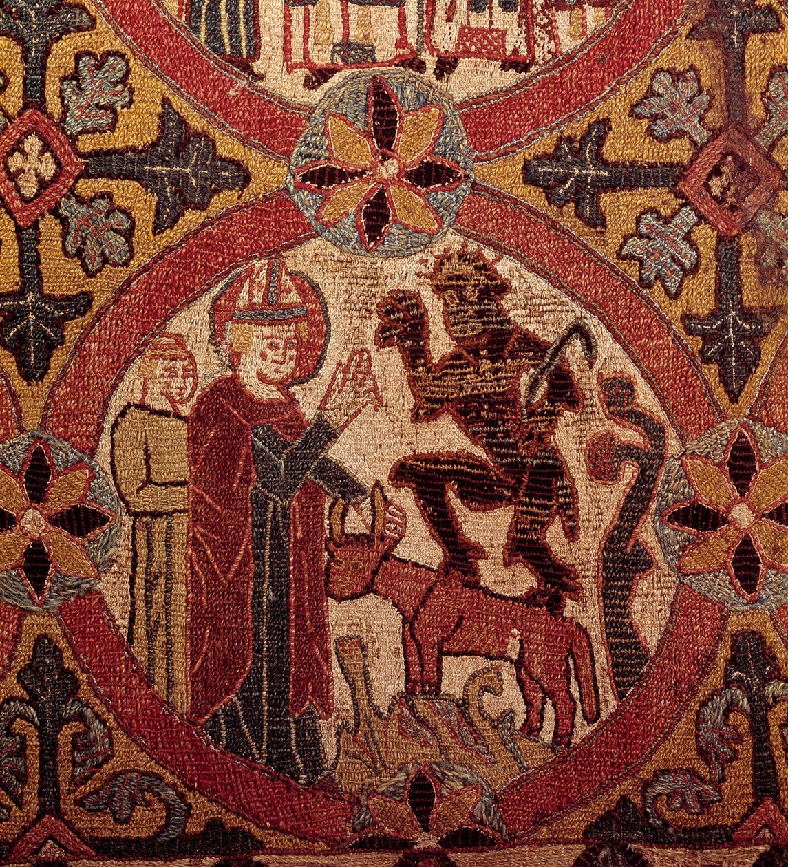 Detail of an Embroidery Depicting the Temptation of Saint Martin by Unknown artist
