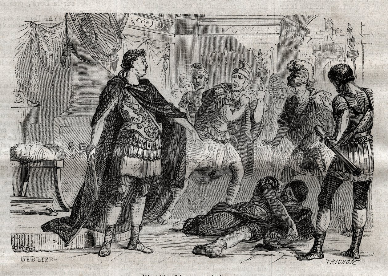 Diocletian Dying (engraving) by Unknown artist