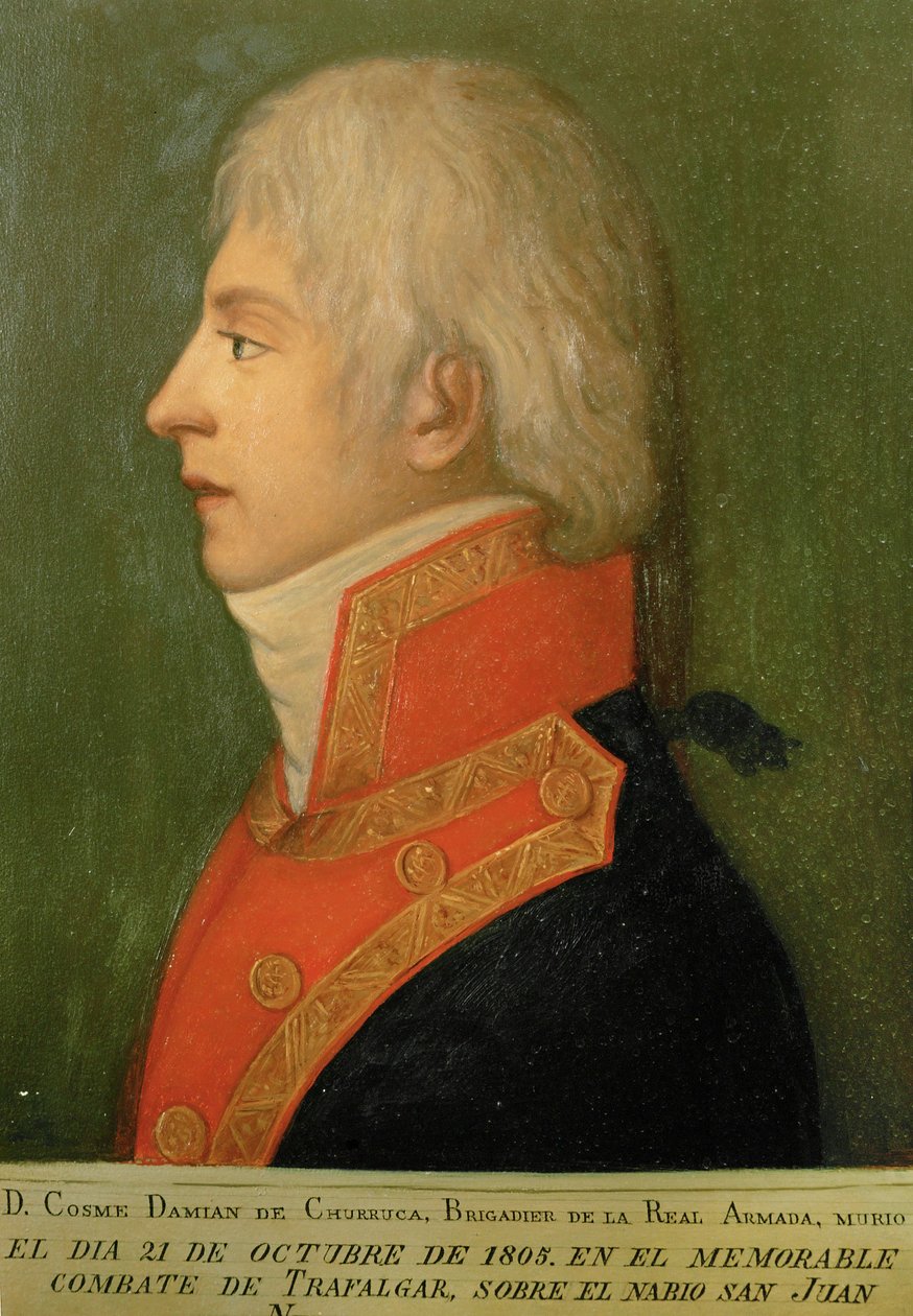 Don Cosme Damian de Churruca, Brigadier of the Royal Spanish Armada by Unknown Artist