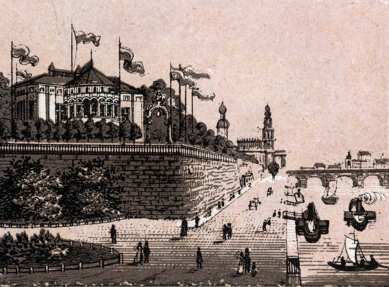 Dresden, Germany: view of the Belvedere. The world illustrates 168 views. Undated (late 19th century) by Unknown artist