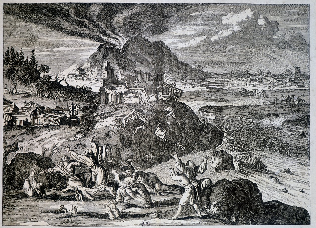 Earthquake in Tokyo in 1650 by Unknown artist