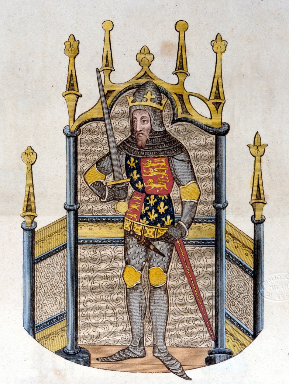 Edward III (1312-1377), King of England Engraving from the Beginning of the 19th Century by Unknown artist