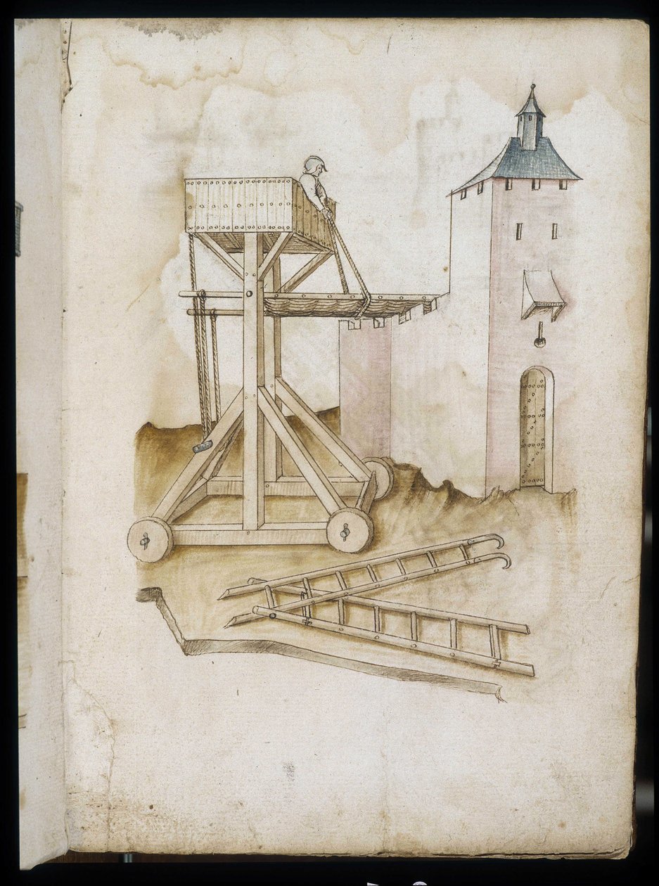 Elevation System and Scales - Manuscript: Parchment Sheet of an Engineer