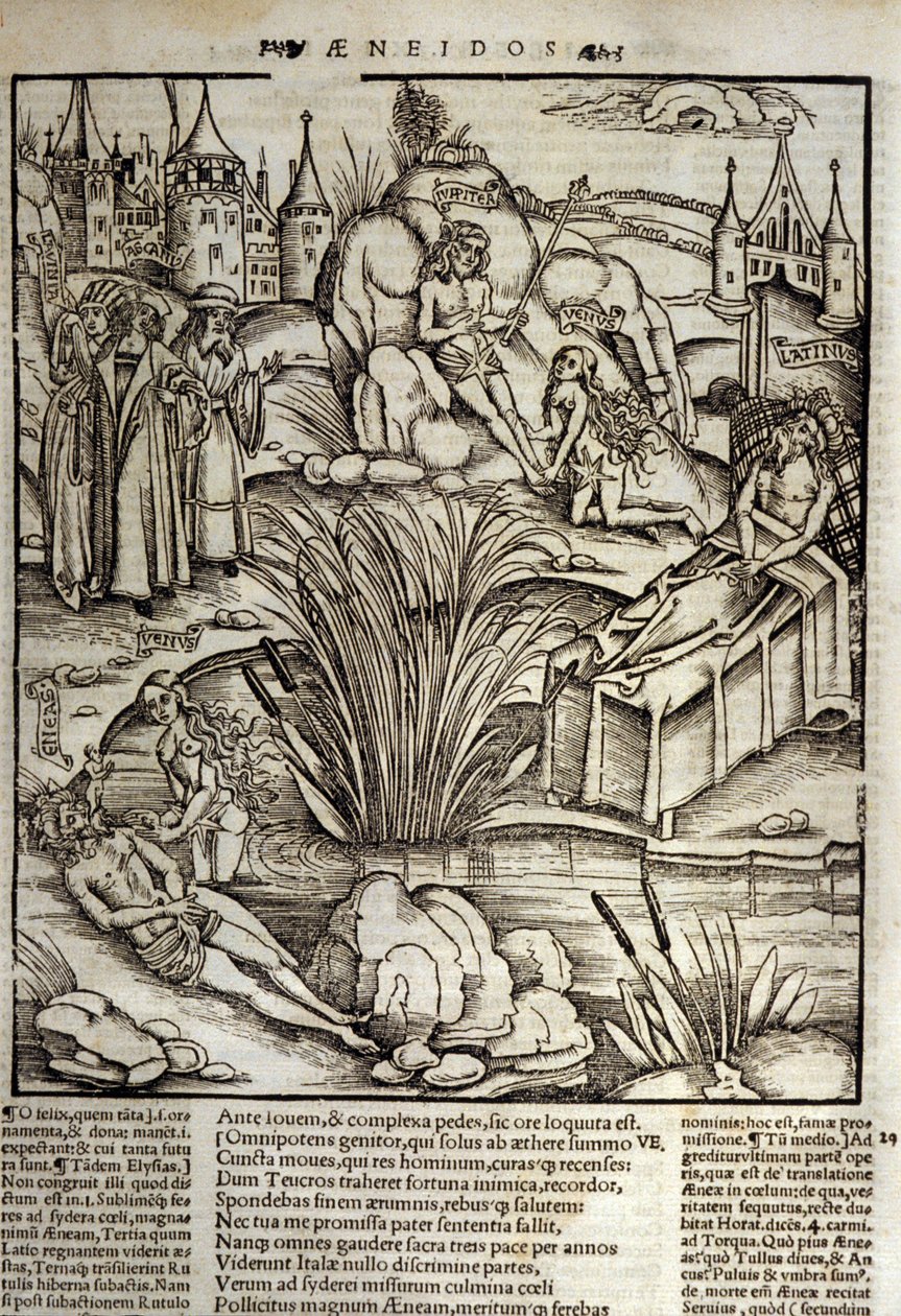 Aeneid by Virgil, Book XII: Aeneas Treated by Venus and Storming the City of Latinus by Unknown artist