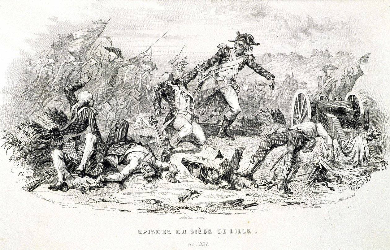 Episode of the Siege of Lille in 1792 - in 