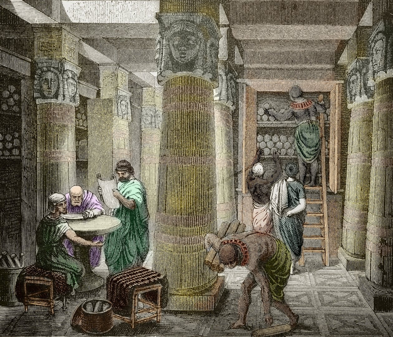 【レビューで送料無料】 of Library the in Erudits Alexandria, 642 in Destroyed 土地