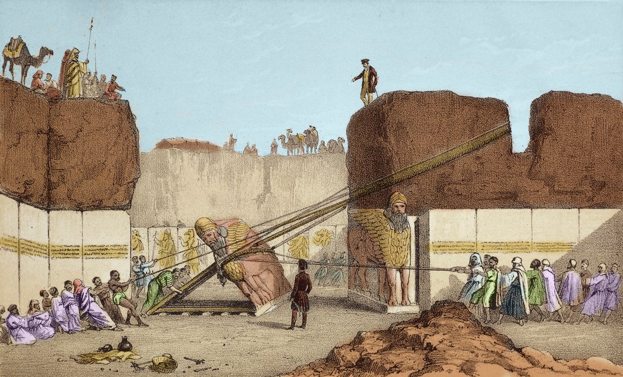 Unknown_Artist_-_Excavations_of_Nineveh_%28Nineveh%29_-_The_ruins_of_Nimrud_%28Nimroud%29_by_Henri_Layard_-_%28MeisterDrucke-916954%29 A Biblioteca Perdida que Esconde a Chave para Entender Nossas Origens
